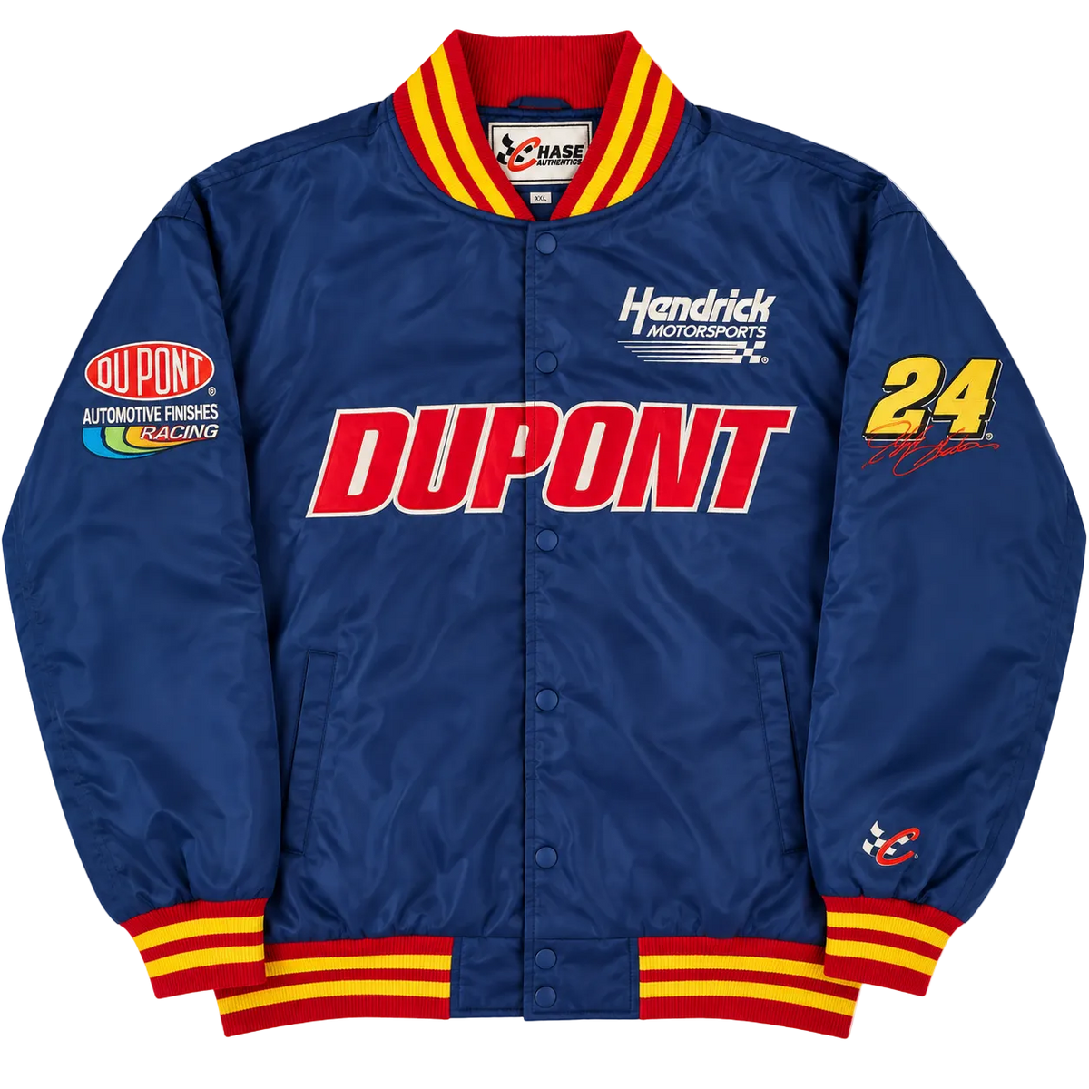 CHASE AUTHENTICS JEFF GORDON #24 DUPONT NASCAR RACING JACKET (XXL)