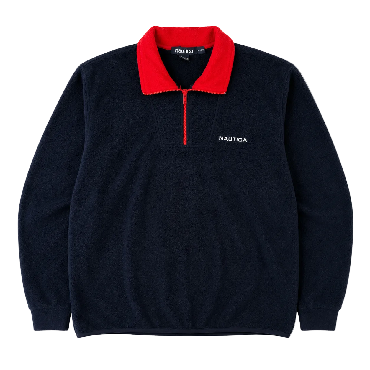NAUTICA SMALL LOGO FLEECE QUARTER ZIP (XL)