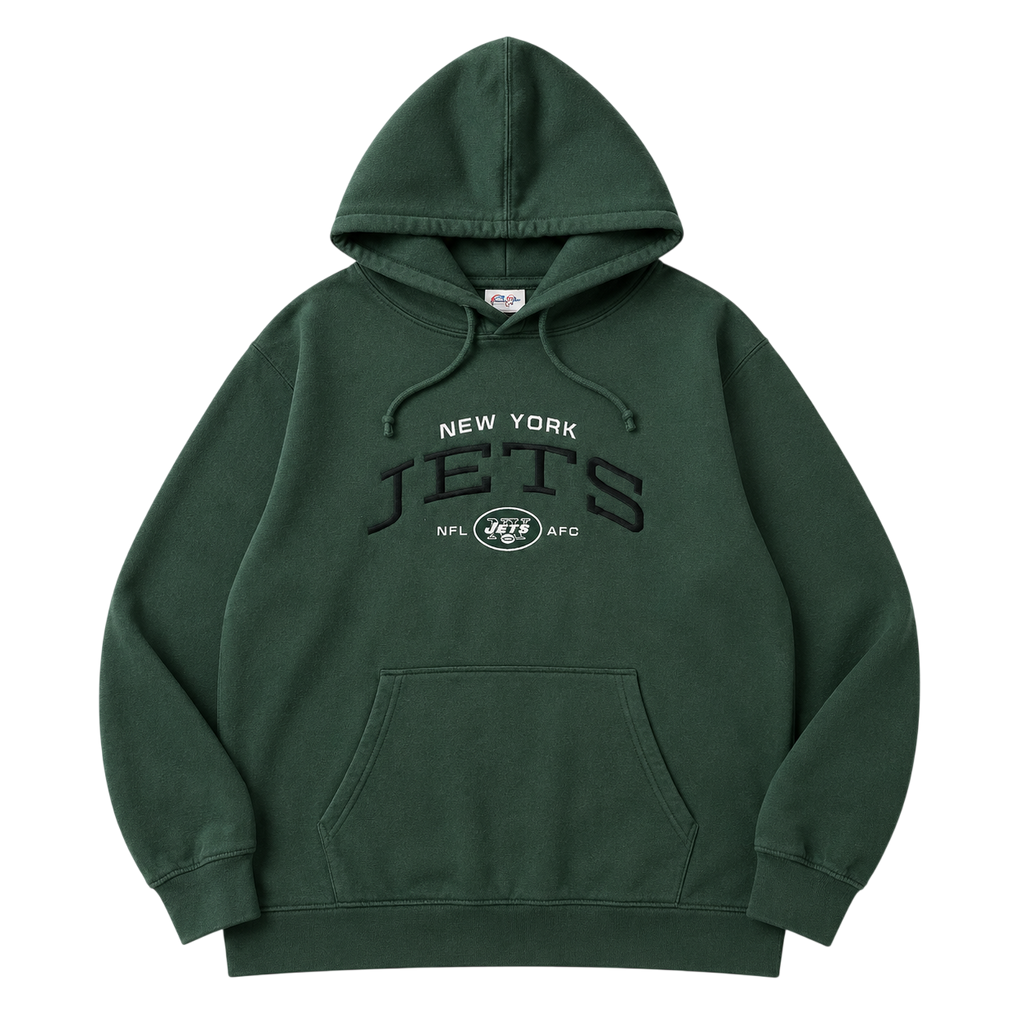 NEW YORK JETS NFL LOGO HOODIE (L)