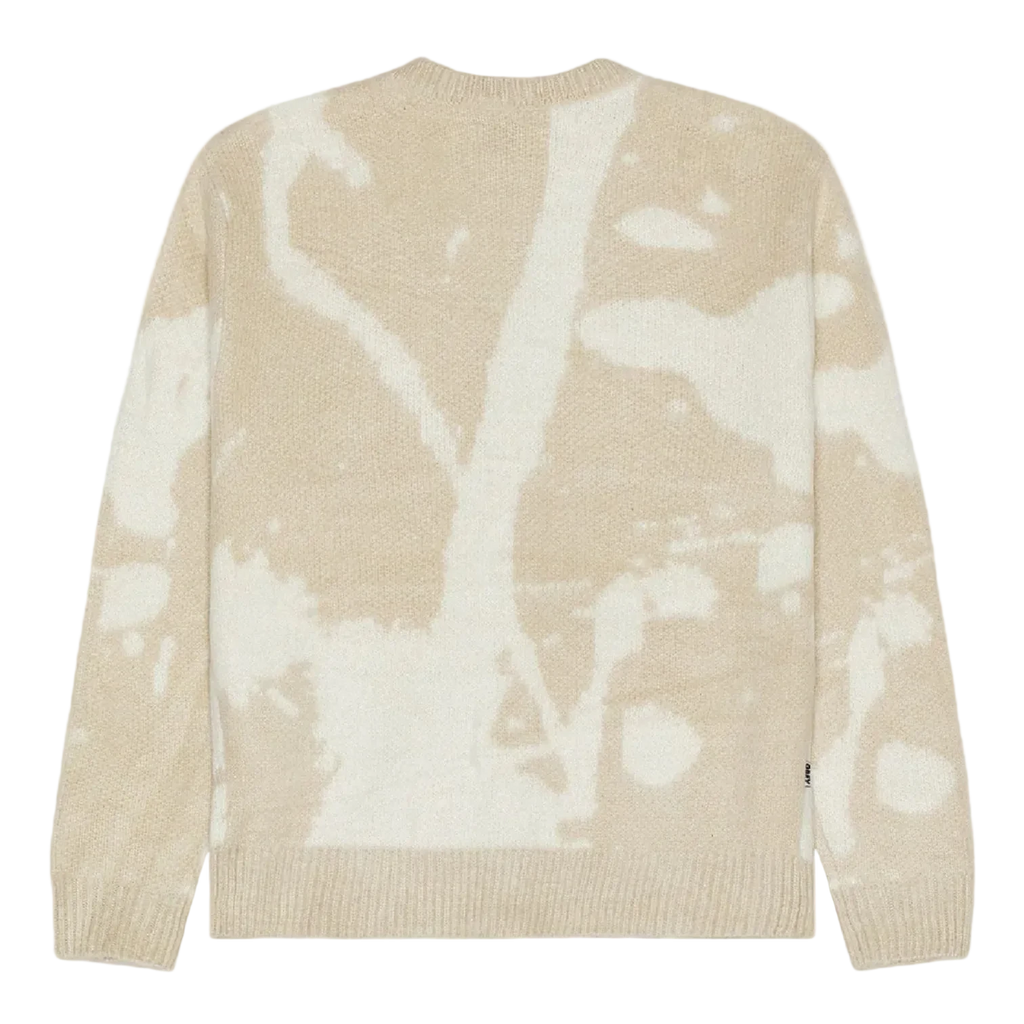 OBEY LUKA SPLATTER KNIT CARDIGAN (L)