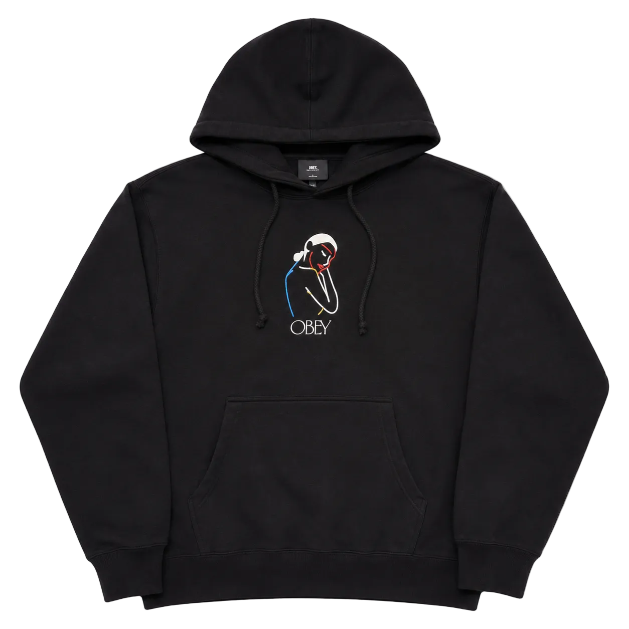 OBEY LADY BLACK HOODIE (L)