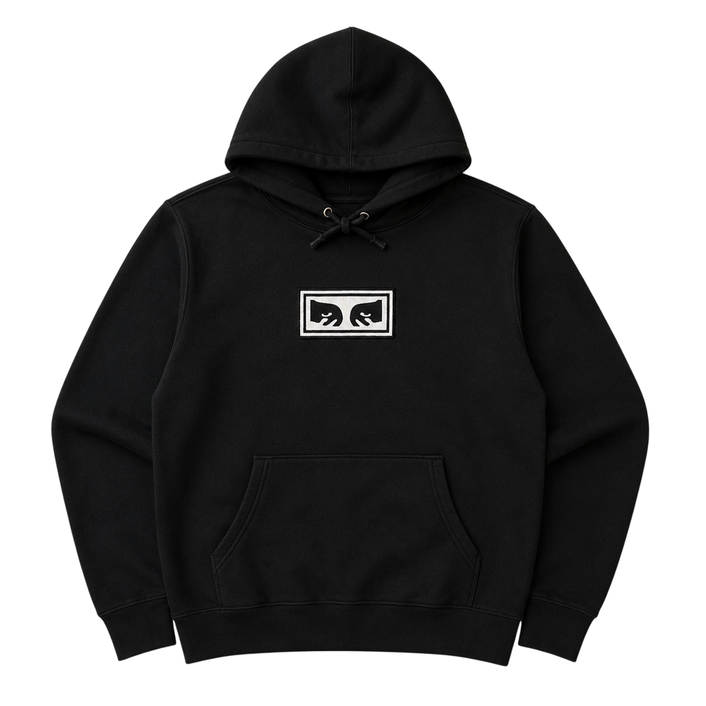 OBEY EYES EMBROIDERED LOGO HOODIE (S)