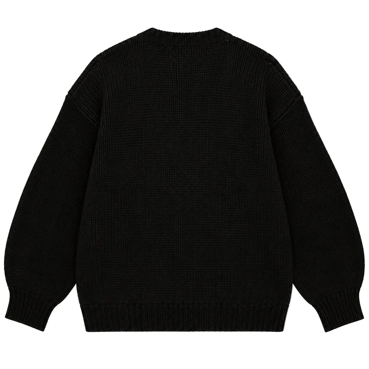 OBEY SKELETON JACQUARD OVERSIZED KNIT CARDIGAN (XS)