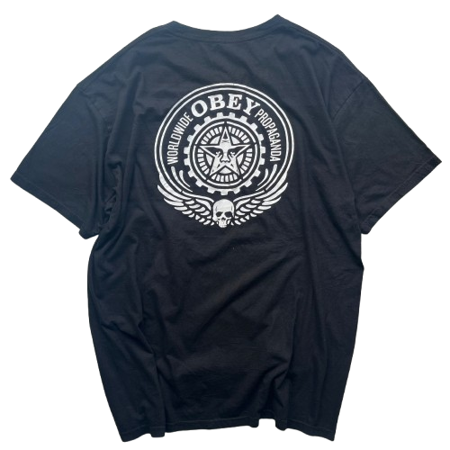 OBEY SKULL AND WINGS TEE (XL)
