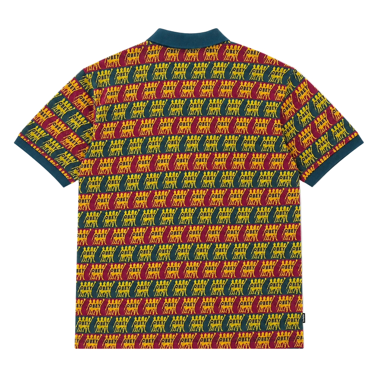 OBEY PRAISE JACQUARD POLO TEE (S)