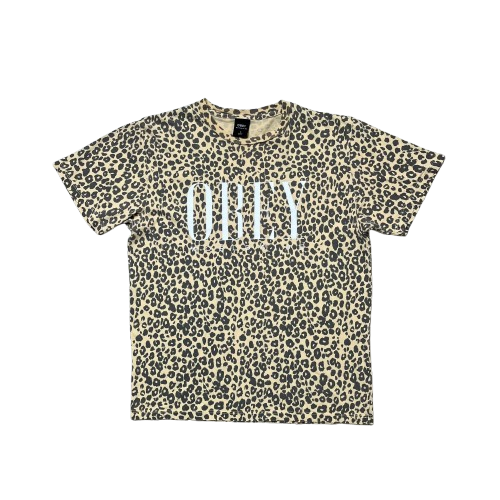 OBEY WORLDWIDE LEOPARD PRINT TEE (S)