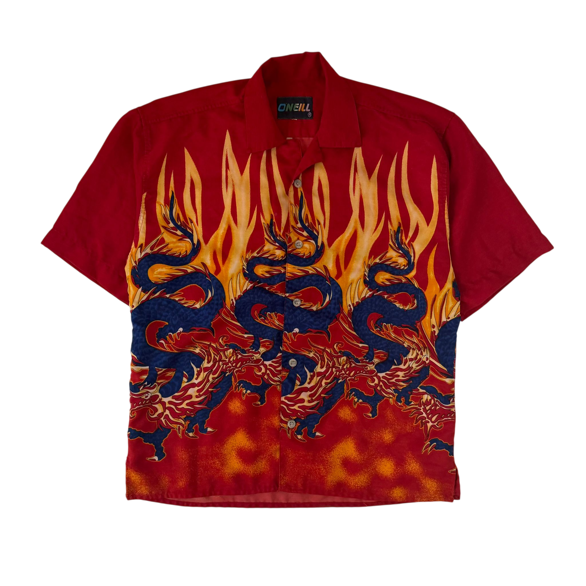 O’NEILL GRAPHIC DRAGON FLAME SHIRT (M)