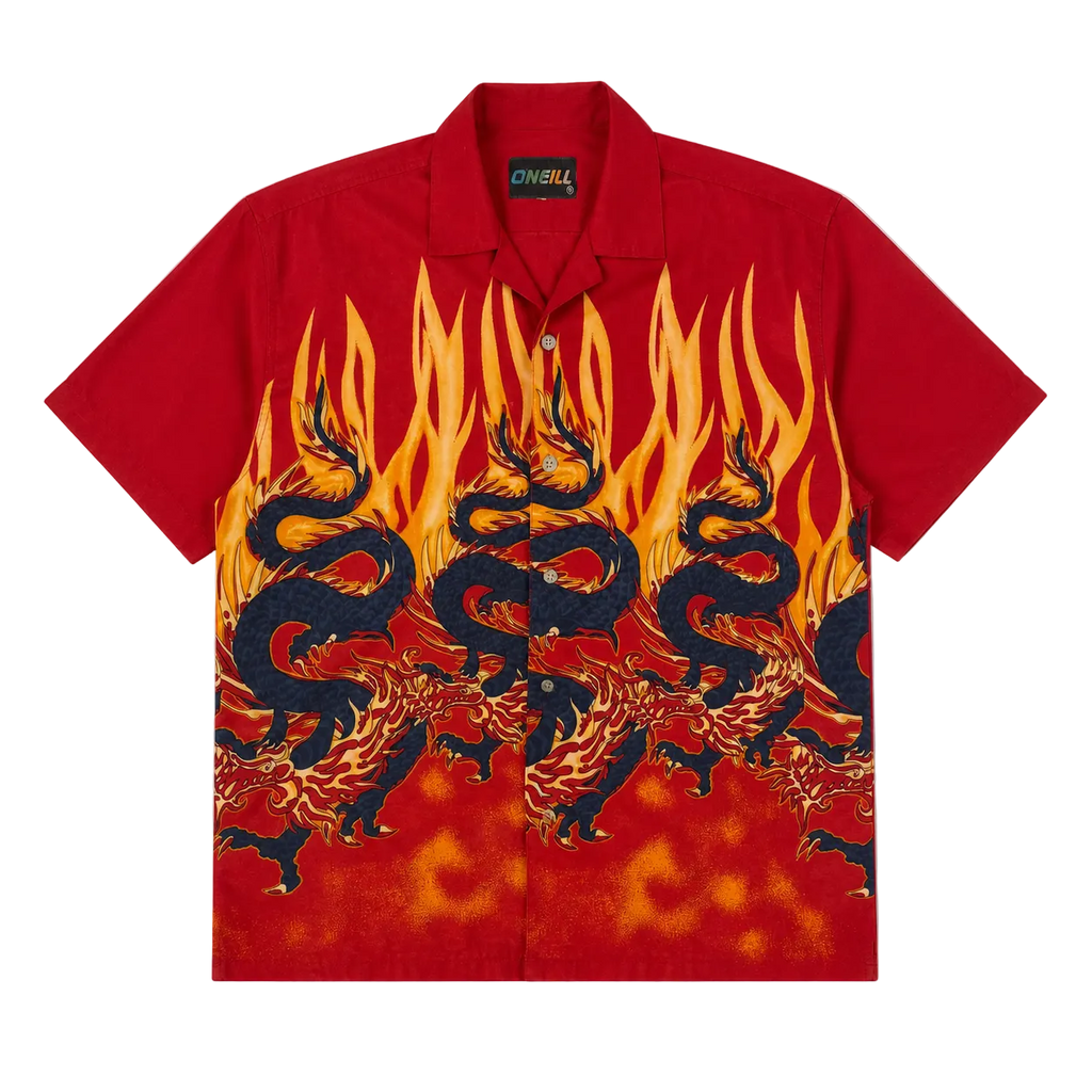 O’NEILL GRAPHIC DRAGON FLAME SHIRT (M)