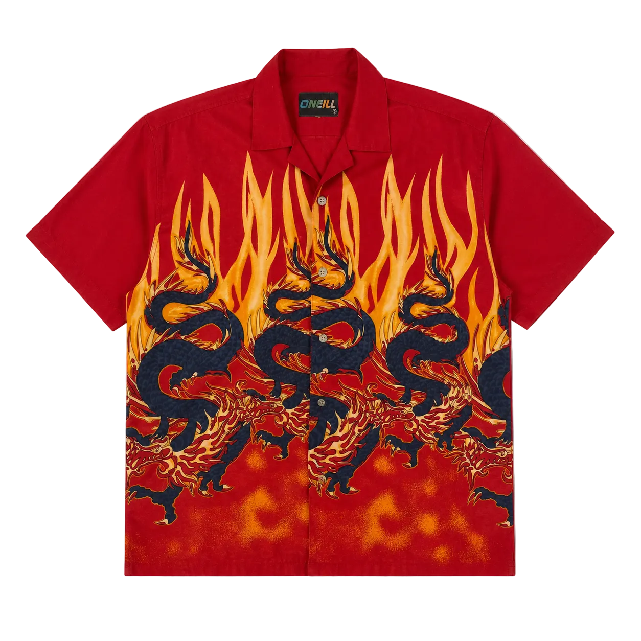 O’NEILL GRAPHIC DRAGON FLAME SHIRT (M)