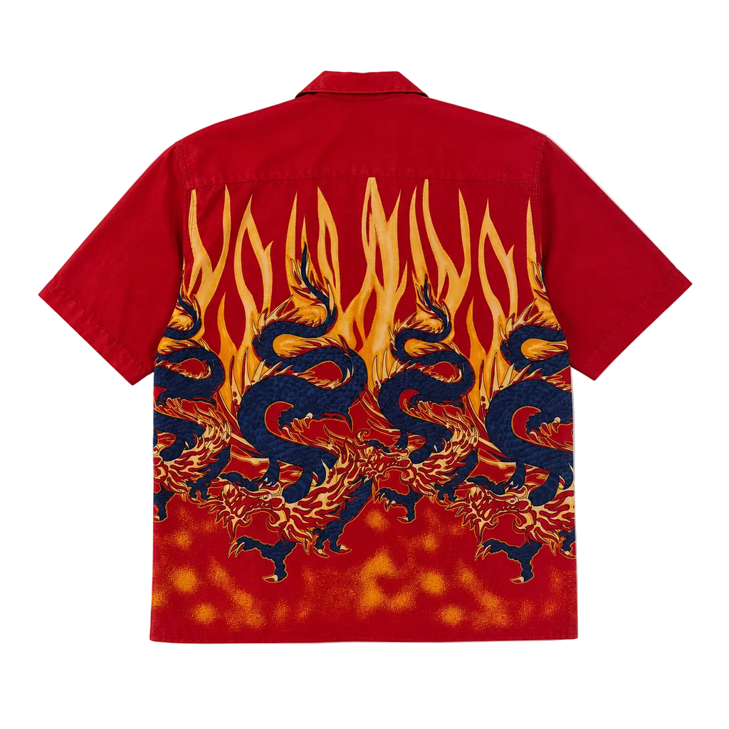 O’NEILL GRAPHIC DRAGON FLAME SHIRT (M)