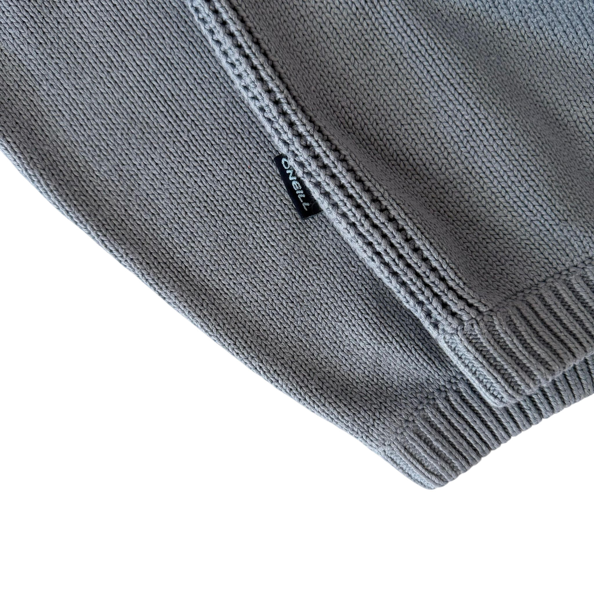 O'NEILL KNIT QUARTER ZIP SWEATER (L)