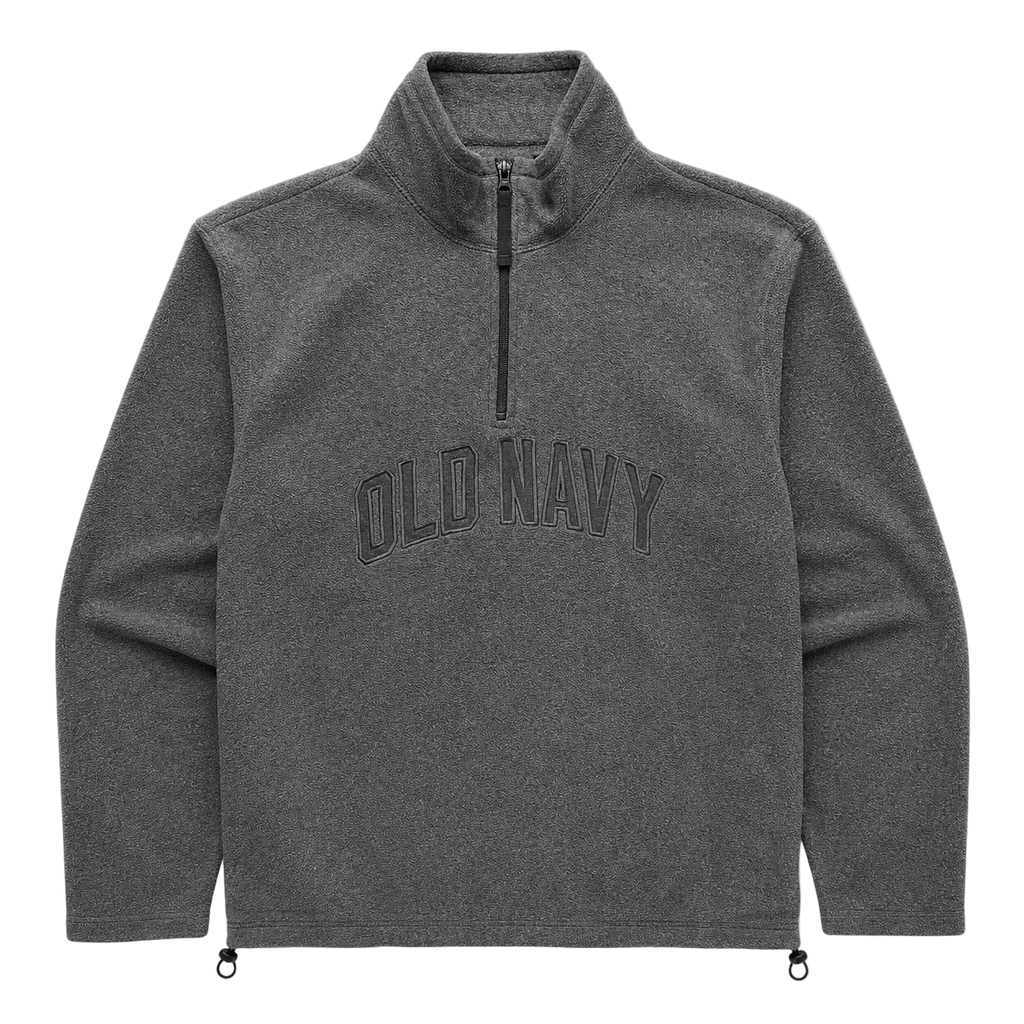 OLD NAVY SPELLOUT FLEECE QUARTER ZIP (L)