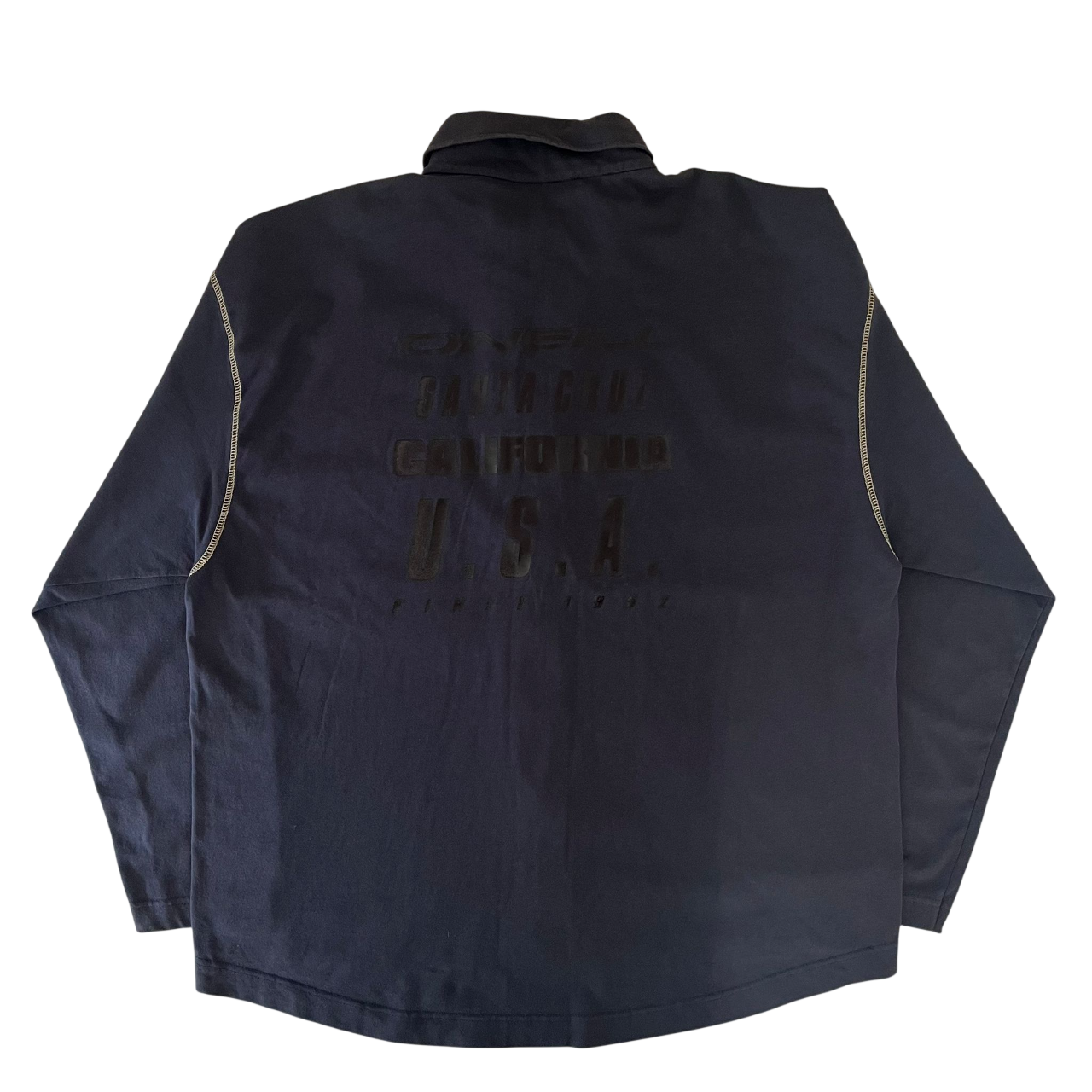 O'NEILL PLAID FLEECE ZIP-UP SHIRT (L)