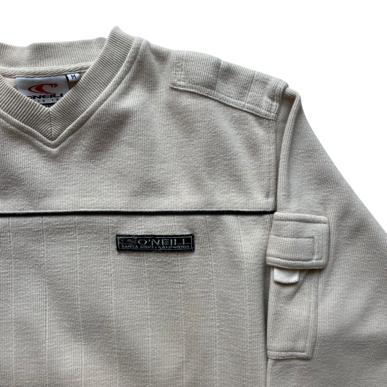 O'NEILL V-NECK UTILITY KNIT SWEATER (M)