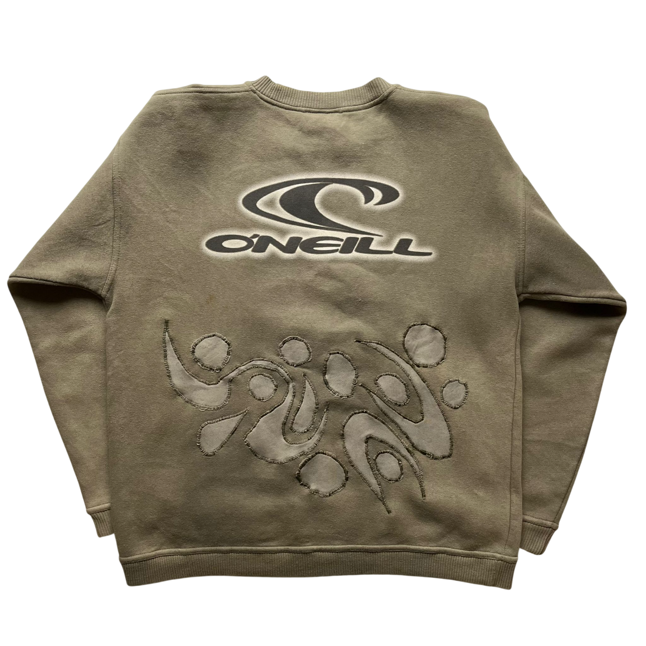 O’NEILL REWORKED EMBROIDERED GRAPHIC SWEATER (L)