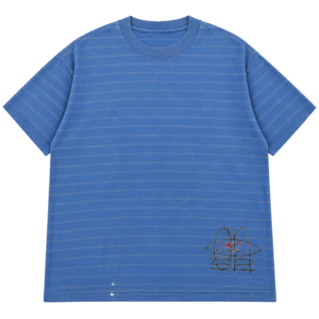 O'NEILL STRIPED BIG LOGO GRAPHIC TEE (XXL)