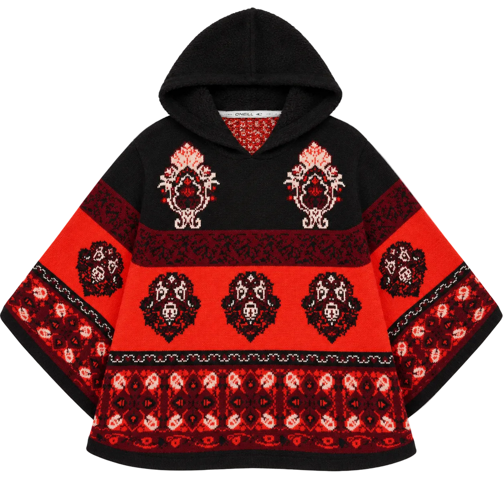 O’NEILL KNIT GRAPHIC PONCHO SWEATER (L)