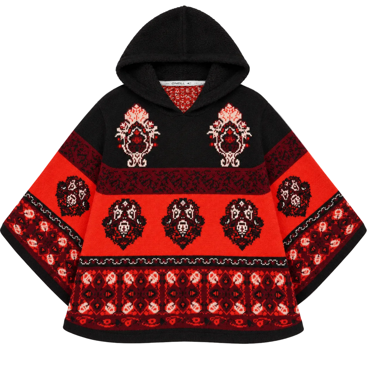 O’NEILL KNIT GRAPHIC PONCHO SWEATER (L)