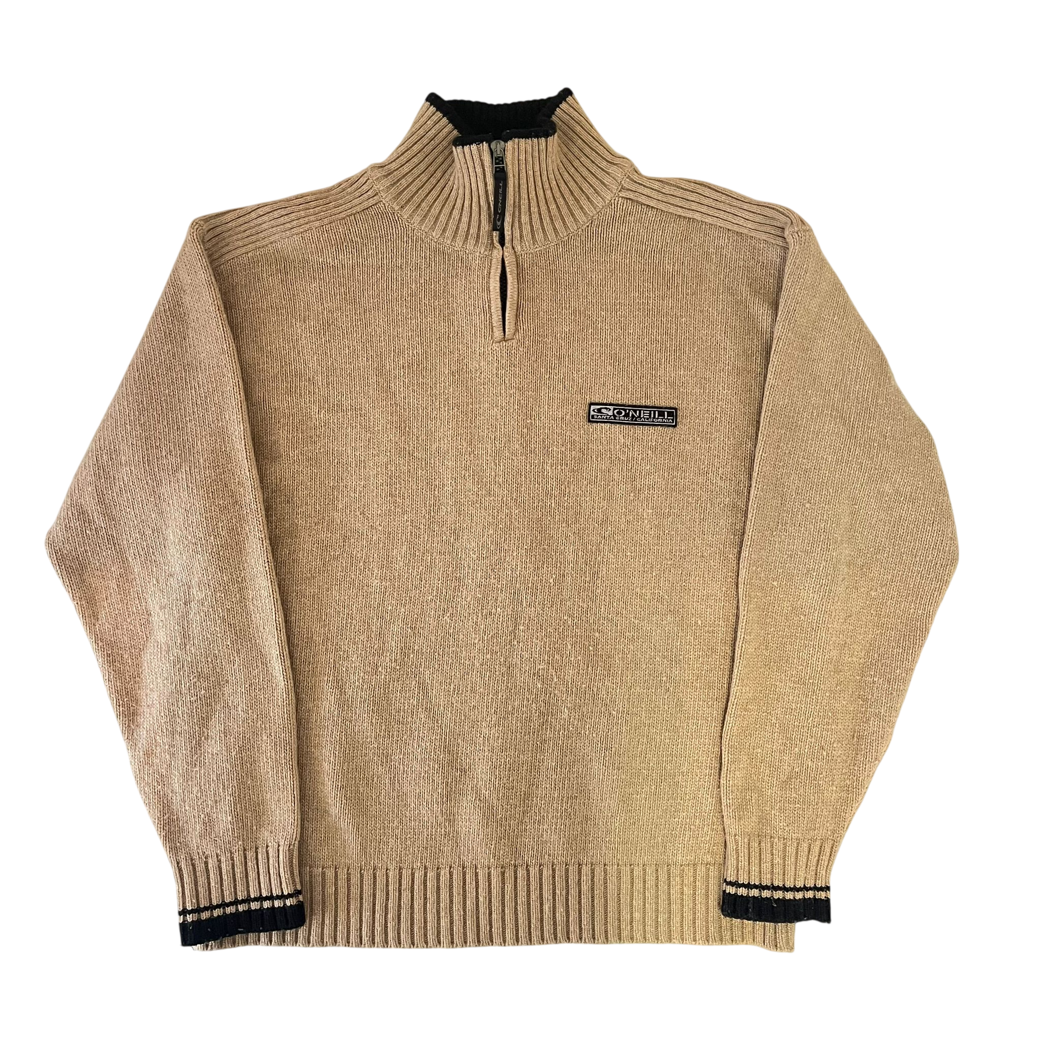 O'NEILL KNIT QUARTER ZIP SWEATER (XL)