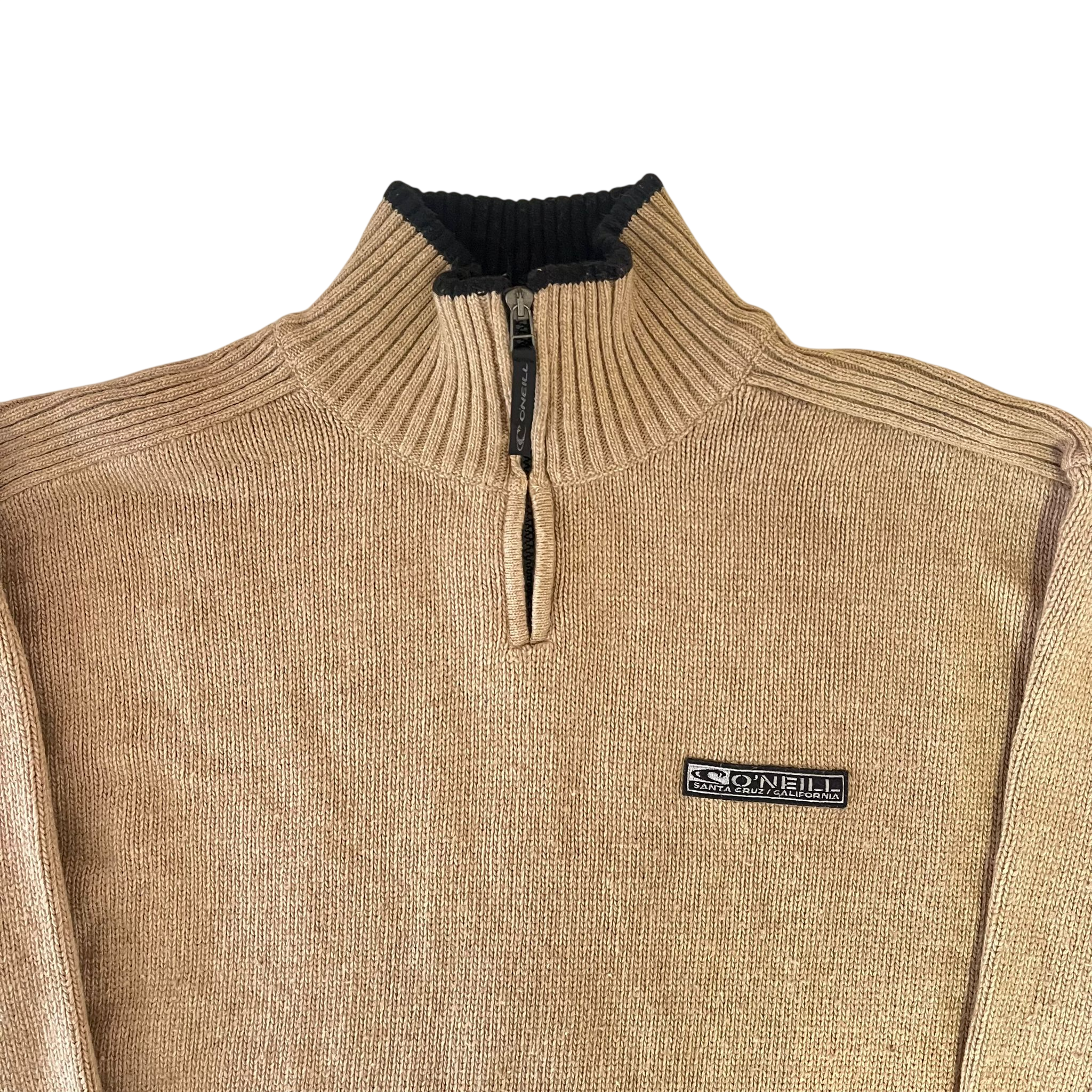 O'NEILL KNIT QUARTER ZIP SWEATER (XL)
