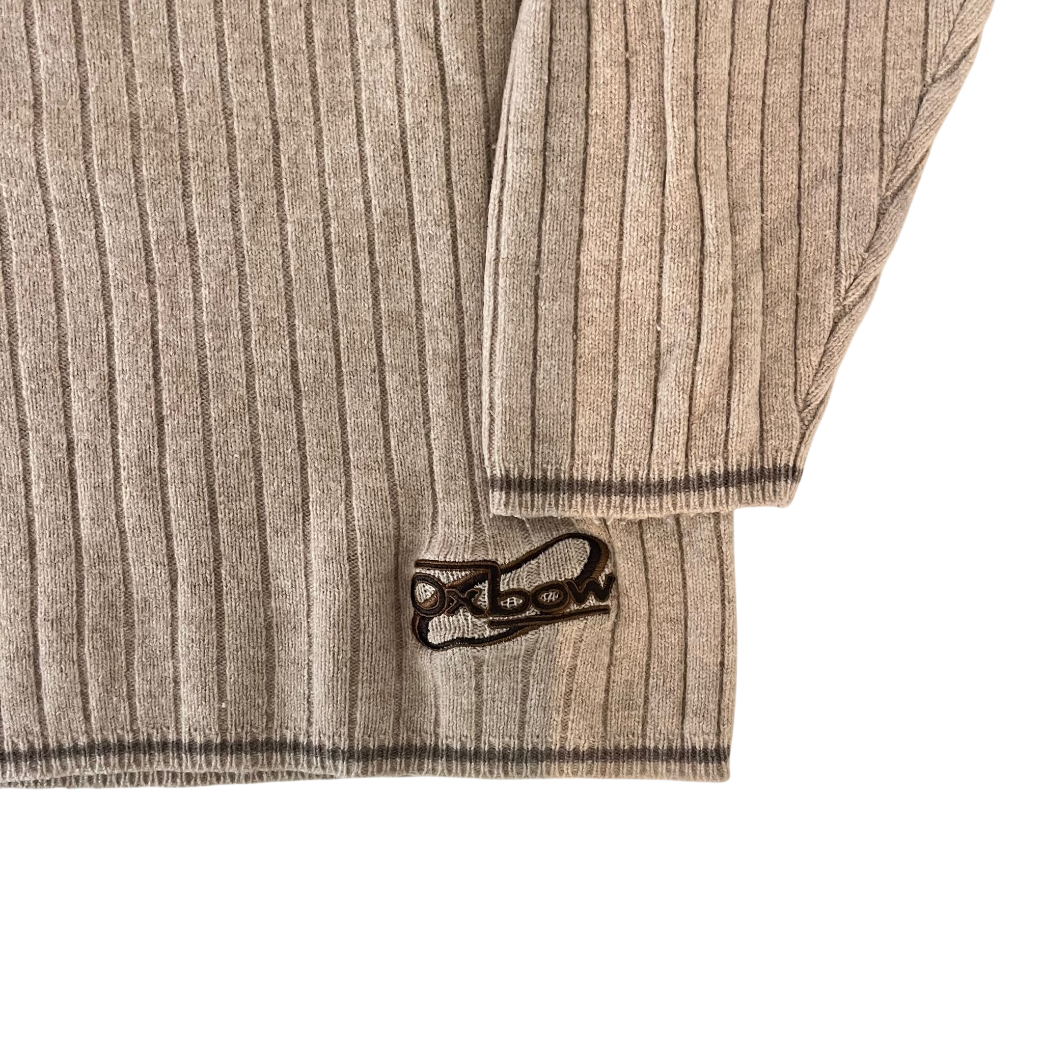 OXBOW RIB KNIT V-NECK SWEATER (M)