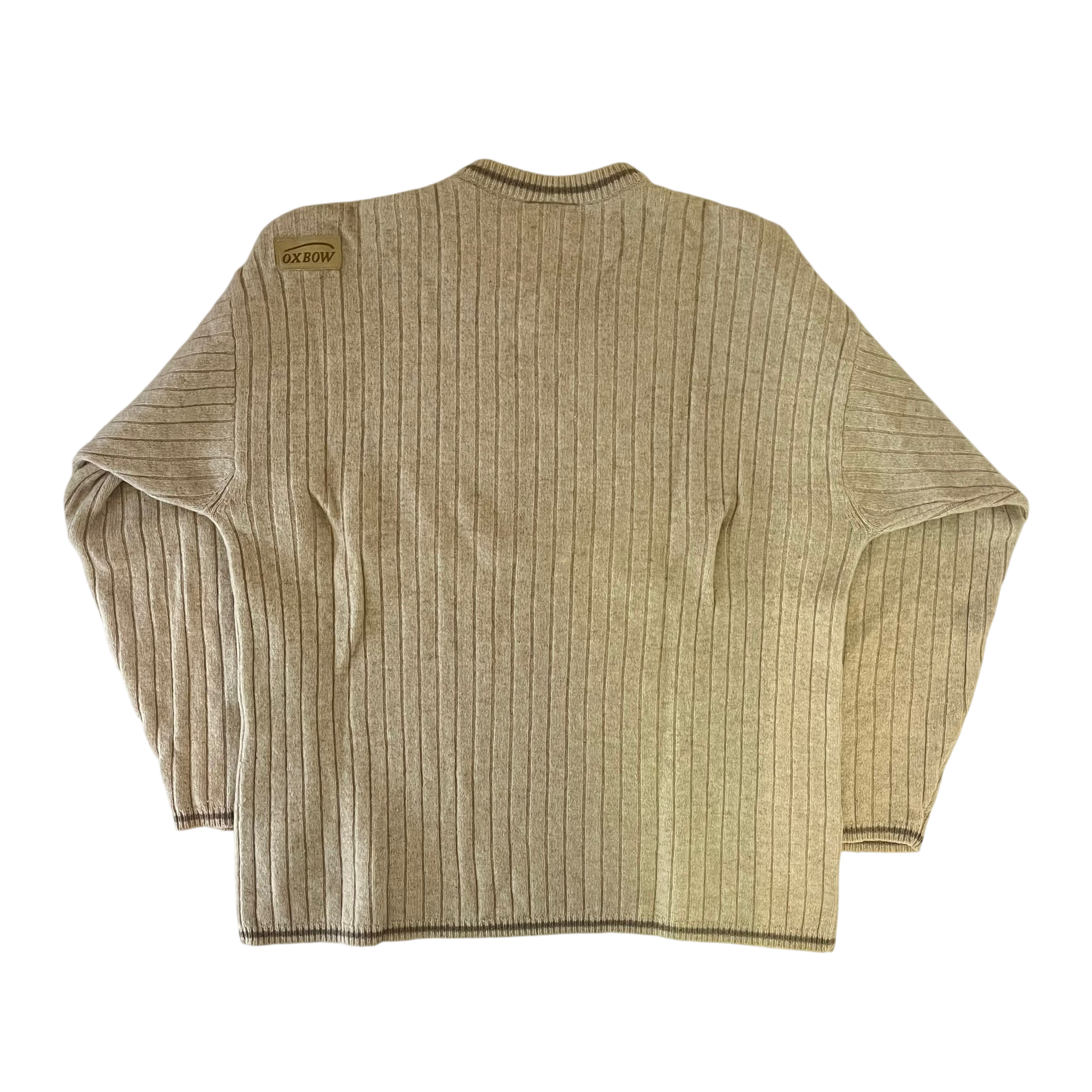 OXBOW RIB KNIT V-NECK SWEATER (M)