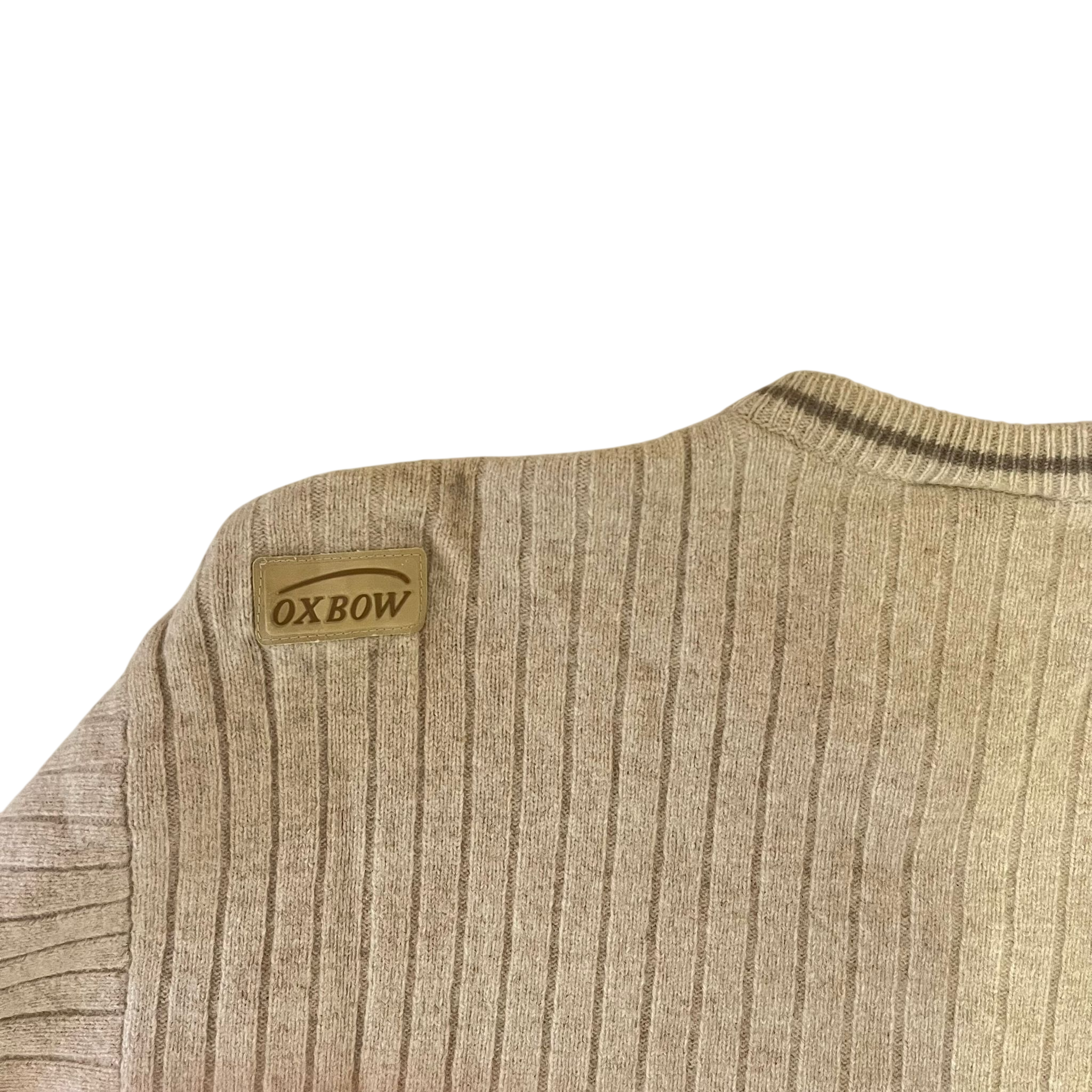 OXBOW RIB KNIT V-NECK SWEATER (M)