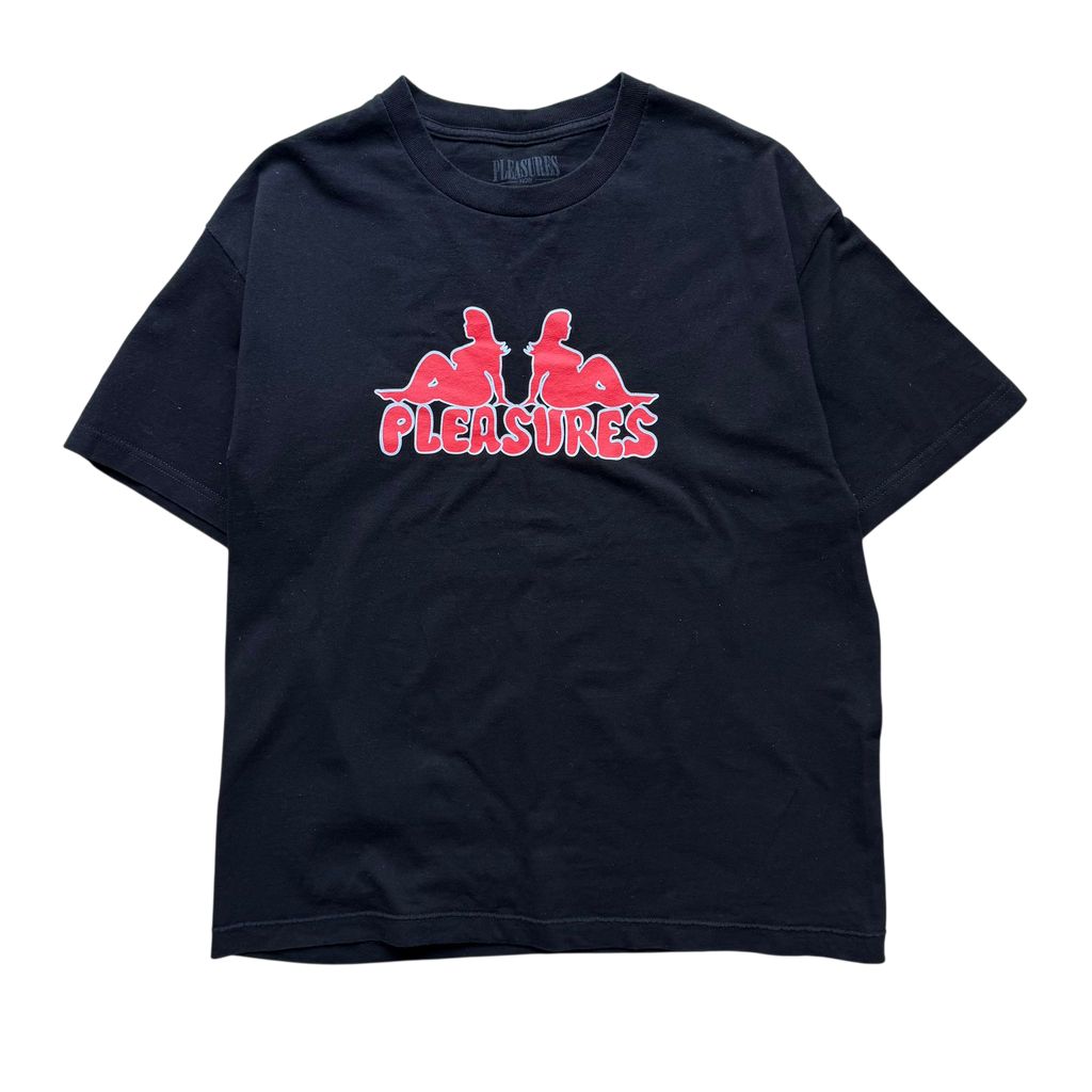 PLEASURES THICC LOGO TEE (L)