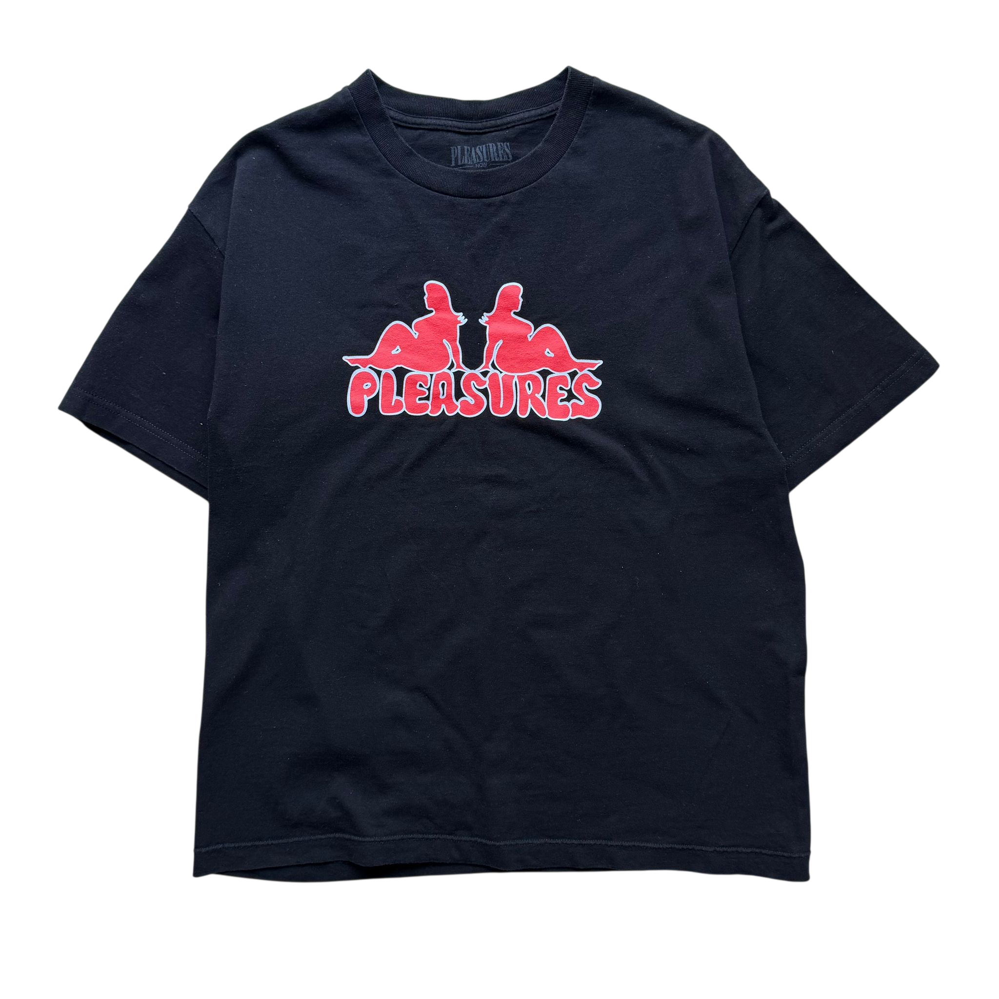 PLEASURES THICC LOGO TEE (L)