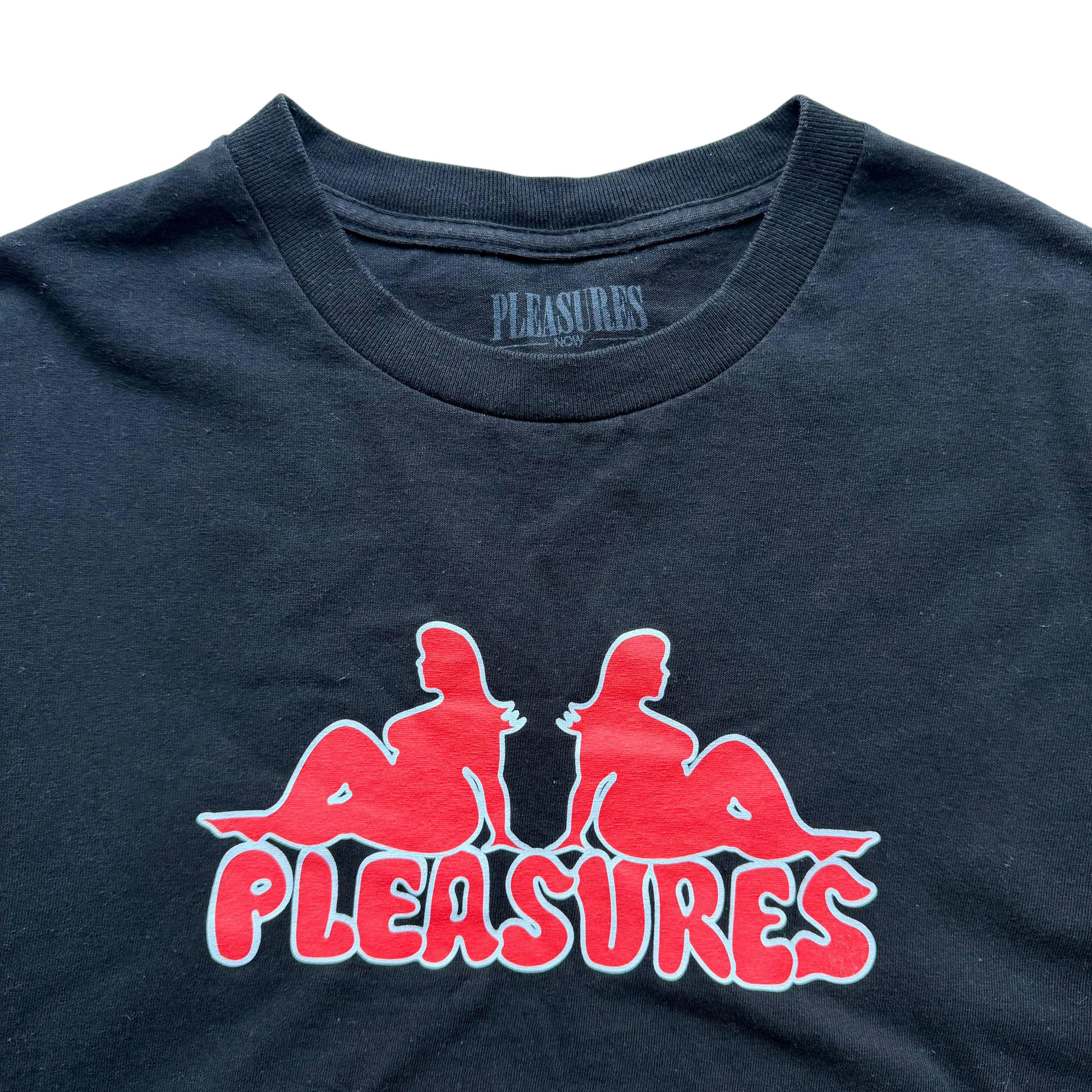 PLEASURES THICC LOGO TEE (L)