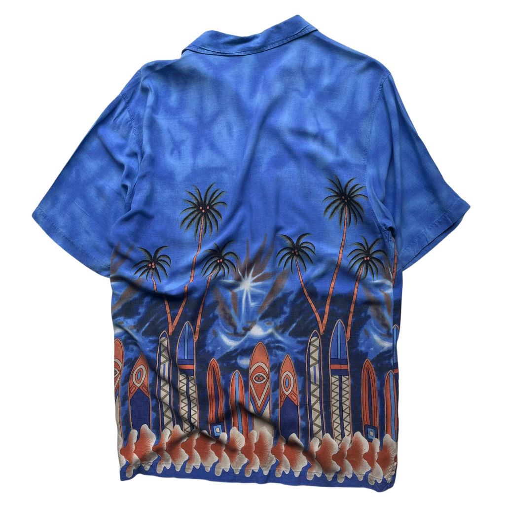 PACIFIC & CO HAWAIIAN PALM TREE SURF SHIRT (M)