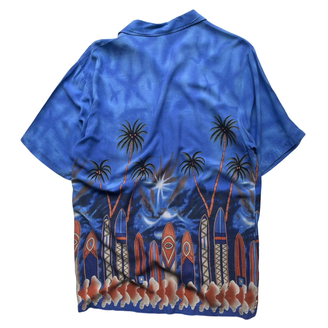 PACIFIC & CO HAWAIIAN PALM TREE SURF SHIRT (M)