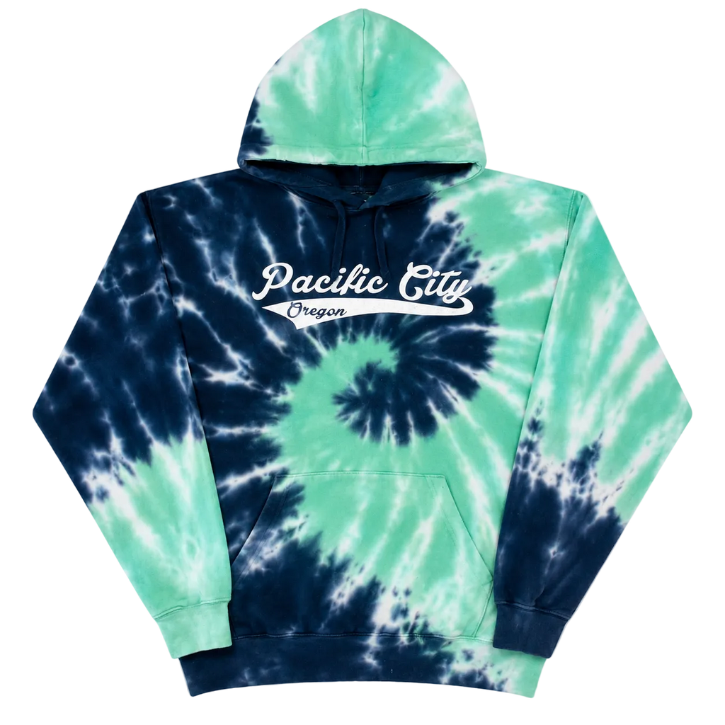 PACIFIC CITY OREGON TIE DYE HOODIE (M)