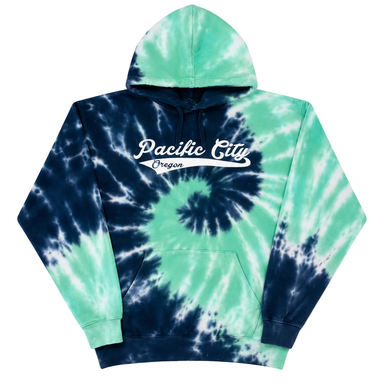 PACIFIC CITY OREGON TIE DYE HOODIE (M)