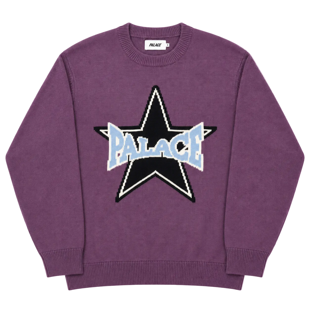 PALACE SKATEBOARDS STAR KNIT SWEATER (M)