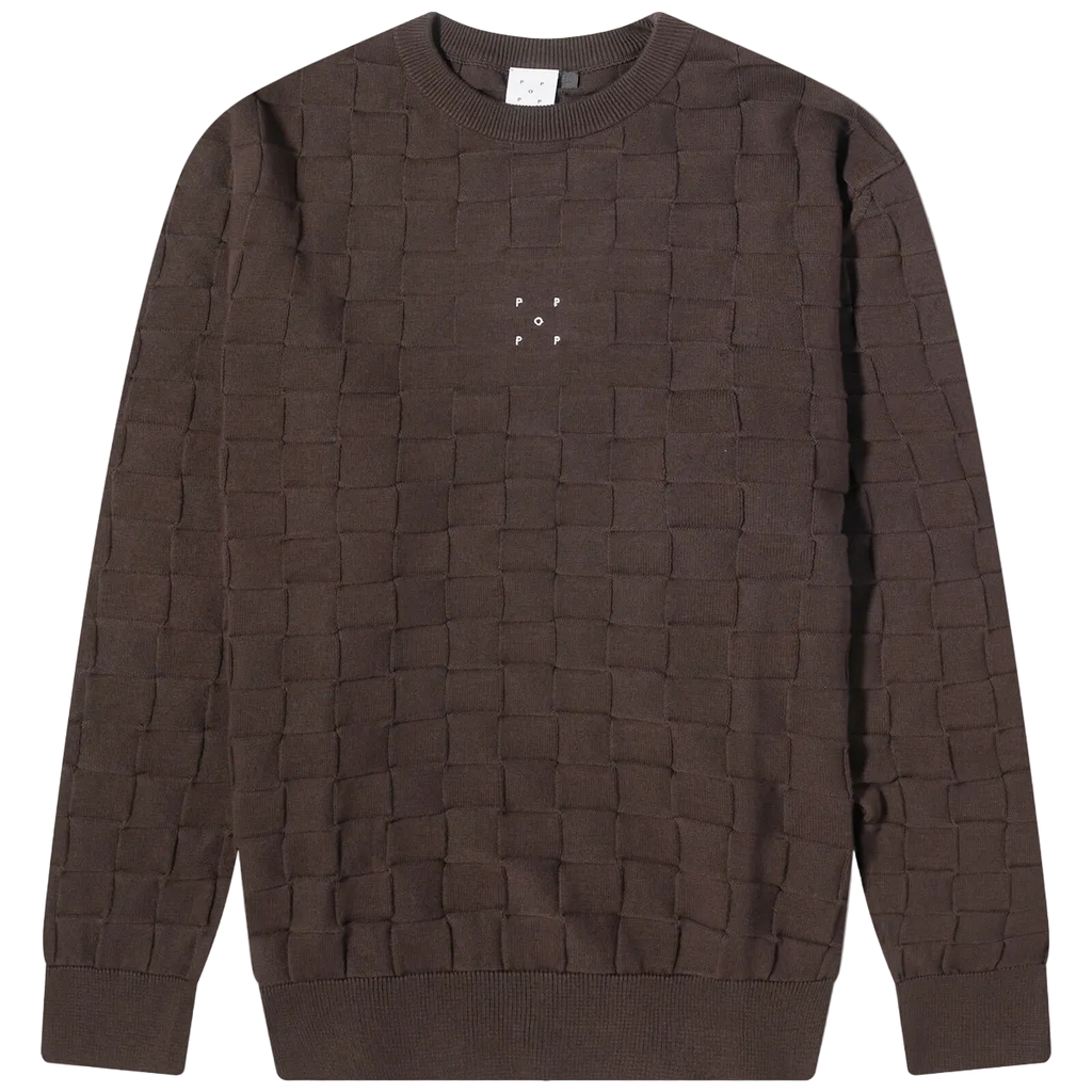 POP TRADING COMPANY CHECKERED SWEATER (L)