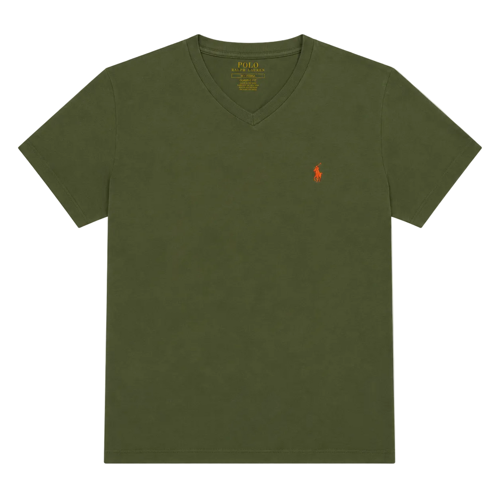POLO RALPH LAUREN EMBROIDERED LOGO TEE (M)