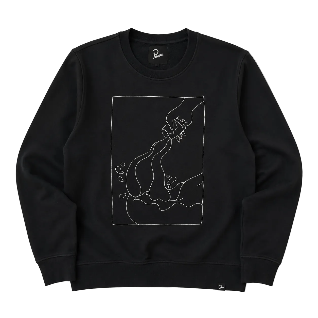 PARRA EMBROIDERED LINE ART SWEATER (S)