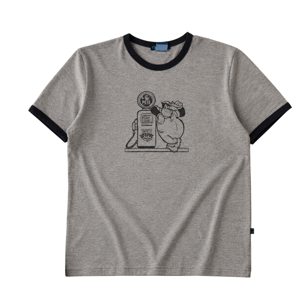 DISNEY PETE CARTOON GRAPHIC RINGER TEE (M)