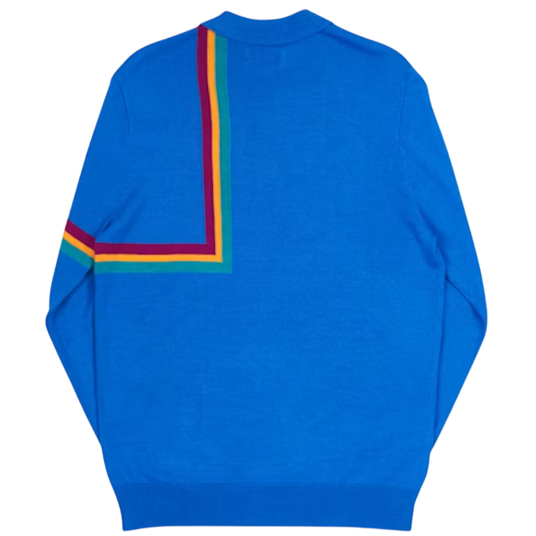 PALACE SKATEBOARDS ANGLE STRIPE ZIP KNIT SWEATER (S)