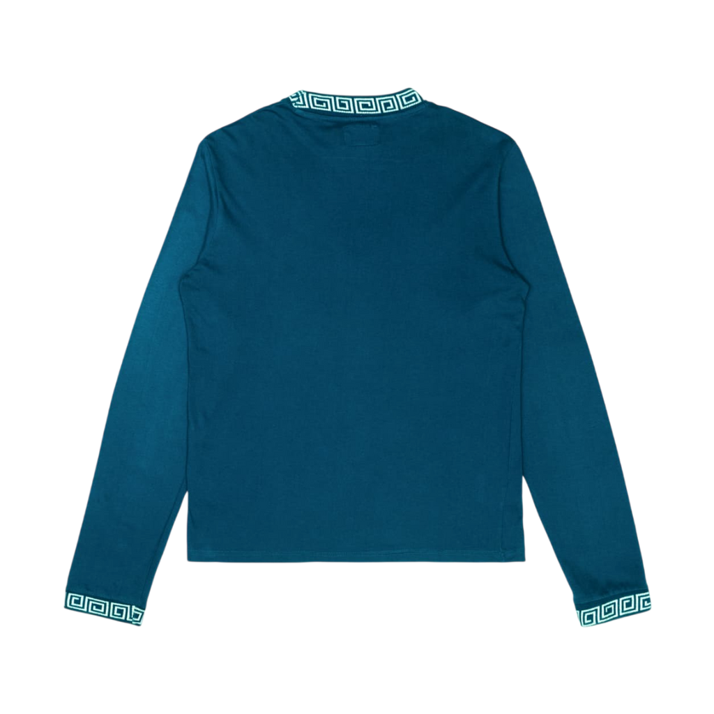 STUSSY GREEK KEY COLLAR LONG SLEEVE (L)