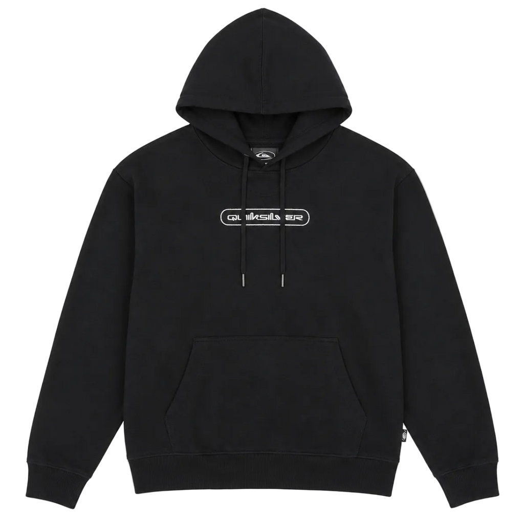 QUIKSILVER EMBROIDERED BIG LOGO HOODIE (S)