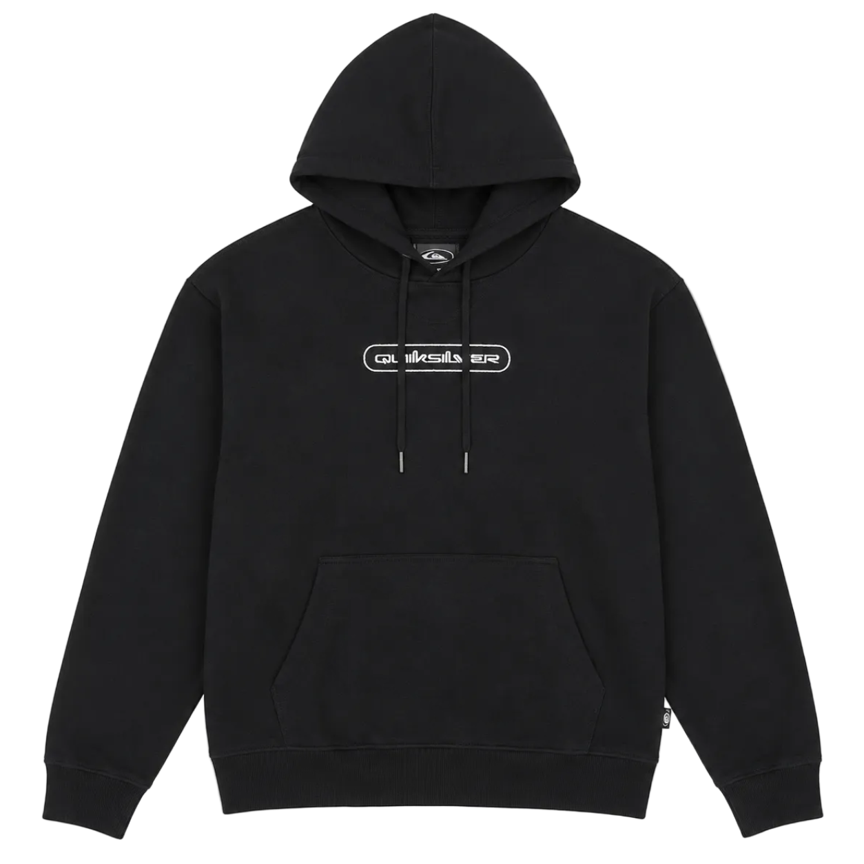 QUIKSILVER EMBROIDERED BIG LOGO HOODIE (S)
