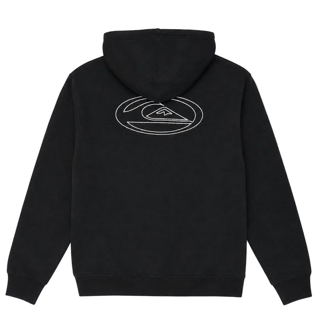 QUIKSILVER EMBROIDERED BIG LOGO HOODIE (S)
