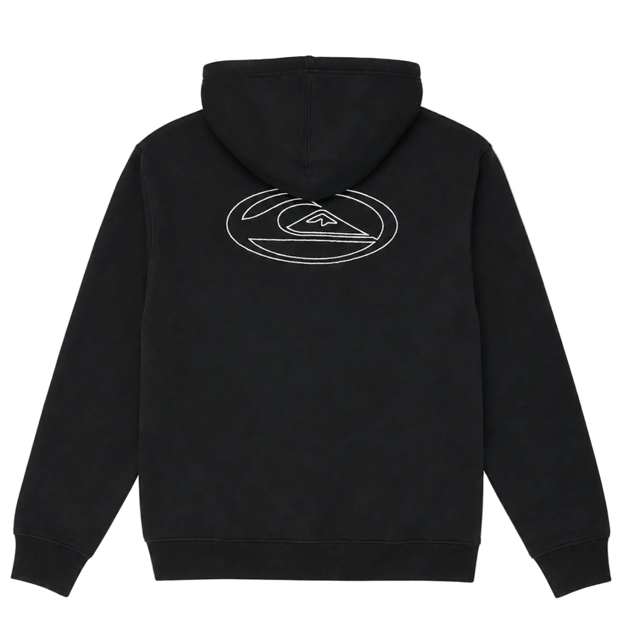 QUIKSILVER EMBROIDERED BIG LOGO HOODIE (S)