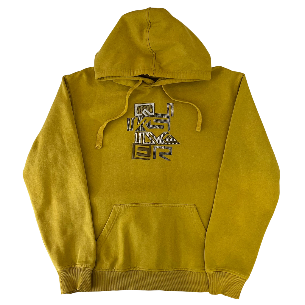 QUIKSILVER MUSTARD GRAPHIC LOGO HOODIE (XL)