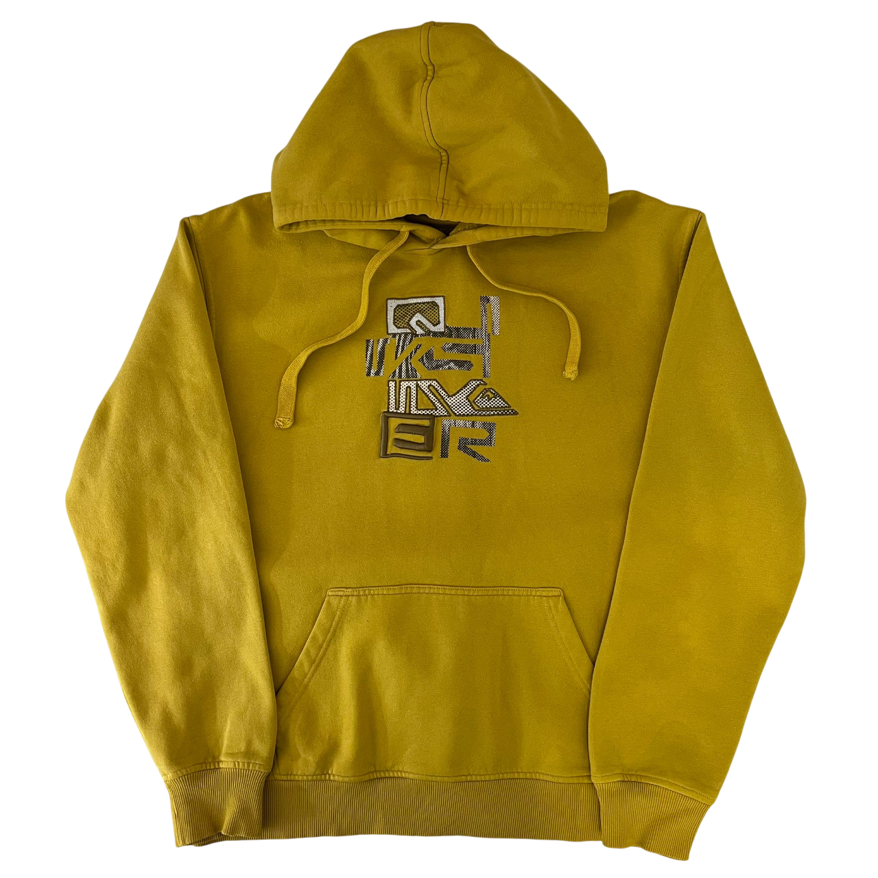 QUIKSILVER MUSTARD GRAPHIC LOGO HOODIE (XL)