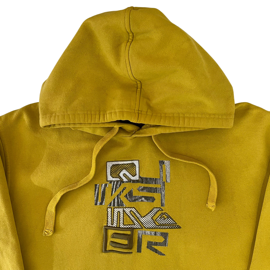 QUIKSILVER MUSTARD GRAPHIC LOGO HOODIE (XL)