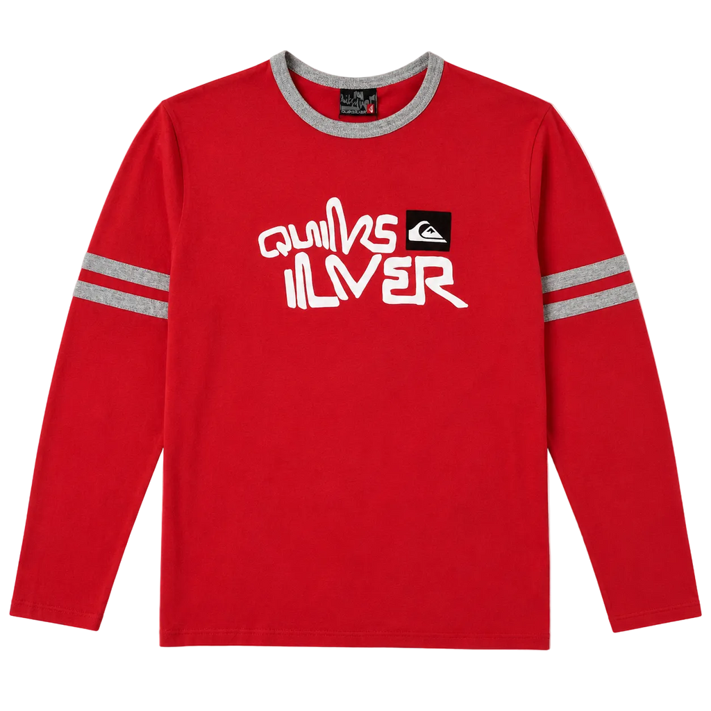 QUIKSILVER GRAPHIC SPELLOUT LONGSLEEVE (XS)
