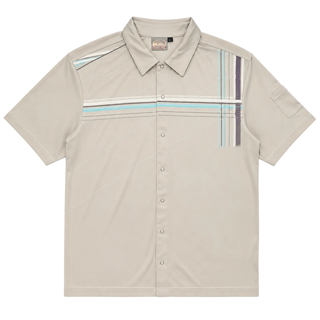 QUIKSILVER GRAPHIC POLO SHIRT (L)